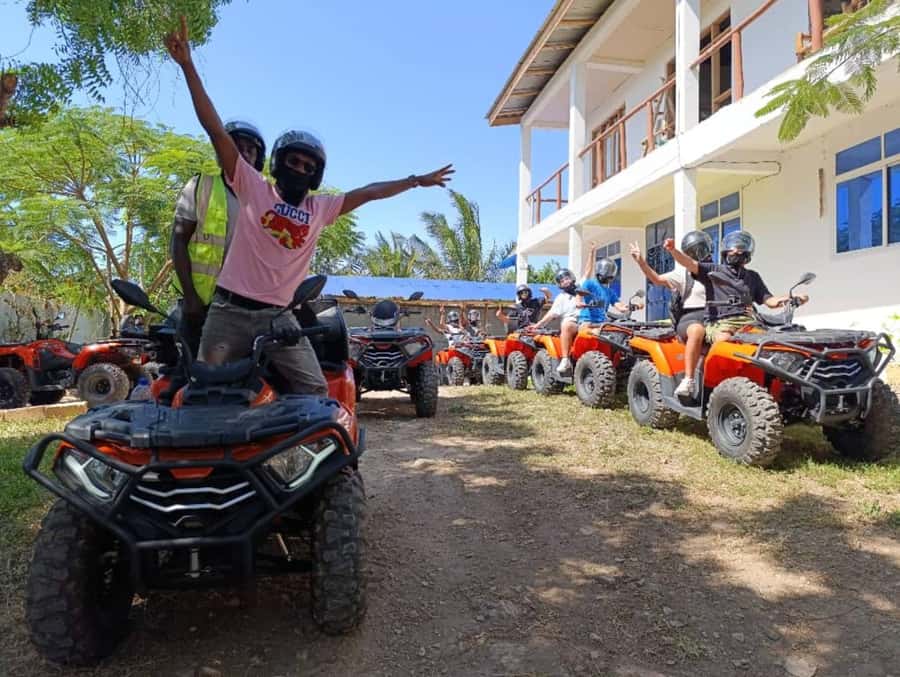 3-hour quad bike tours in Nungwi and Kendwa along coastal paths and through villages - From the Nungwi and Kendwa office to the open tracks