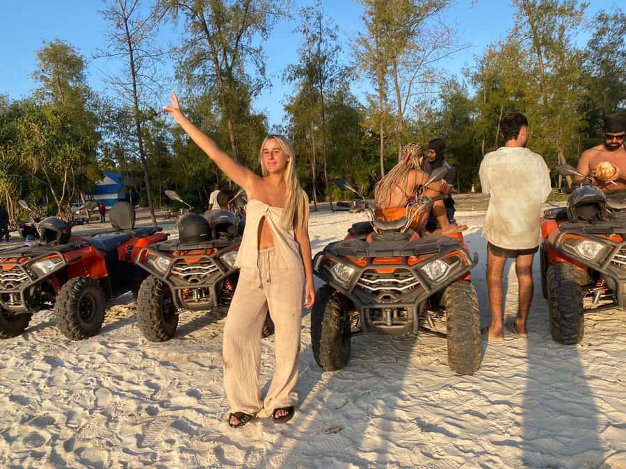 3-hour quad bike tours in Nungwi and Kendwa along coastal paths and through villages - Photos, family memories, and the drone question
