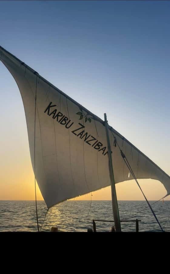 From Nungwi: Sunset Dhow Cruises - A Nungwi Sunset Seen From a Dhow