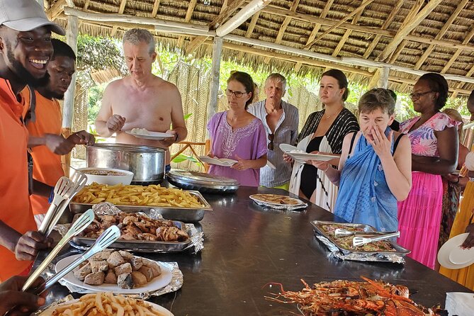 Full Day Private Safari Blue Sea Adventure in Zanzibar - Sandbank time for swimming and shade