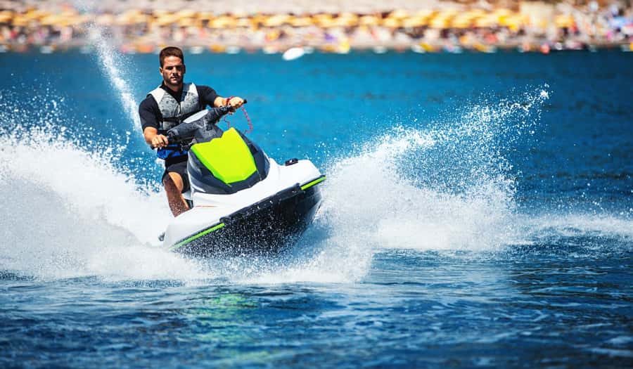 Jet Ski Adventure Zanzibar :Fun at Kendwa/Nungwi Beach - Heading toward Tumbatu Island