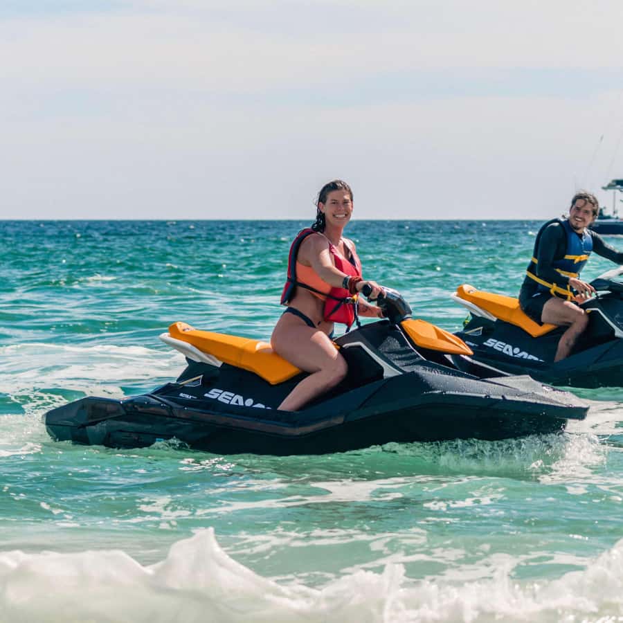 Jet Ski Adventure Zanzibar :Fun at Kendwa/Nungwi Beach - Sunset jet skiing along the Zanzibar coast