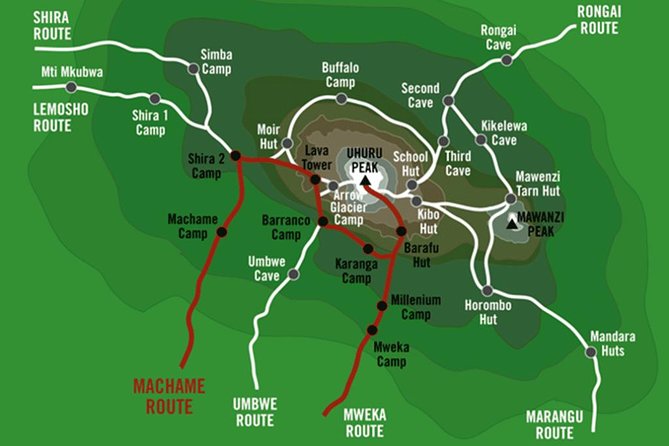 KILIMANJARO MACHAME ROUTE, (Climb 7days) "Whiskey" route - Day three: Lava Tower, then the Senecio Forest