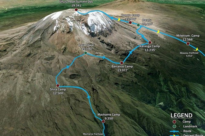 KILIMANJARO MACHAME ROUTE, (Climb 7days) - Day 2: Heath zone, steep ground, and Barranco Camp