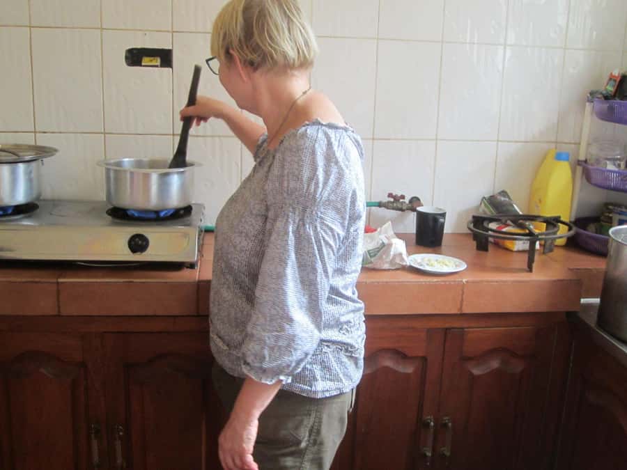 Mama Aziz Food Court - Preparing pilau, biriyani, and spiced tea