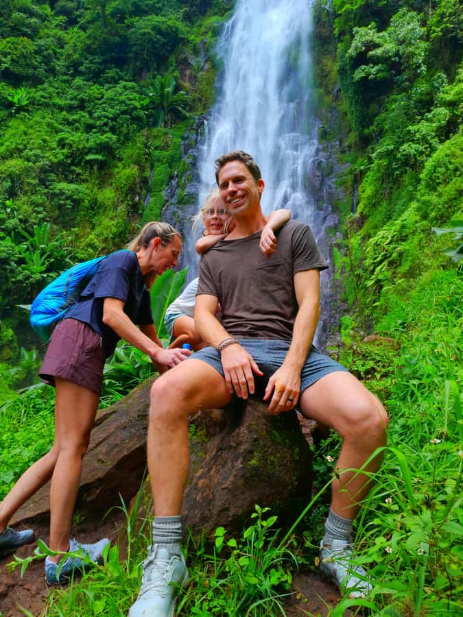 Materuni Waterfall-Extra Coffee Tour and/or Chemka Hotspring - Reaching the waterfall and getting in the water