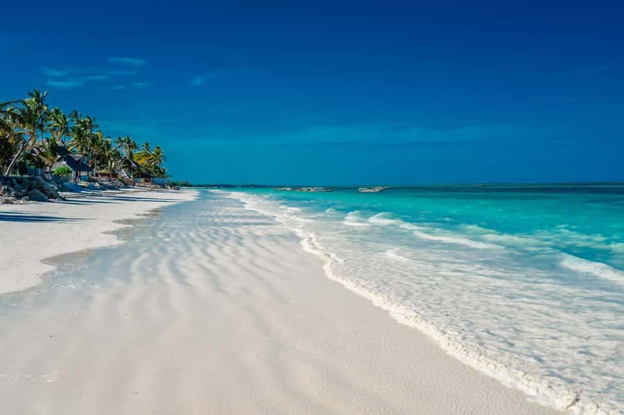Salaam Cave Tour, Lunch at The Rock, Mnemba Dolphin Tour - Paje Beach starts the day with wide-open sand