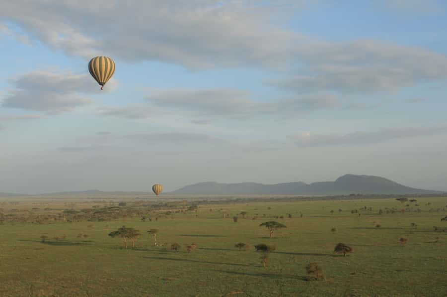 Serengeti National Park: Balloon Safari at Dawn - The landing and champagne toast
