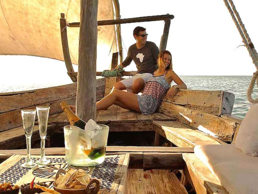 Stone Town: Sunset Dhow Cruise Experience - The waterfront route and its main sights