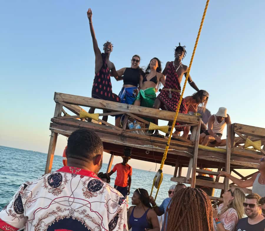 Sunset party cruise in Zanzibar with BoomBoom Boat - Kendwa Beach and the return to Nungwi