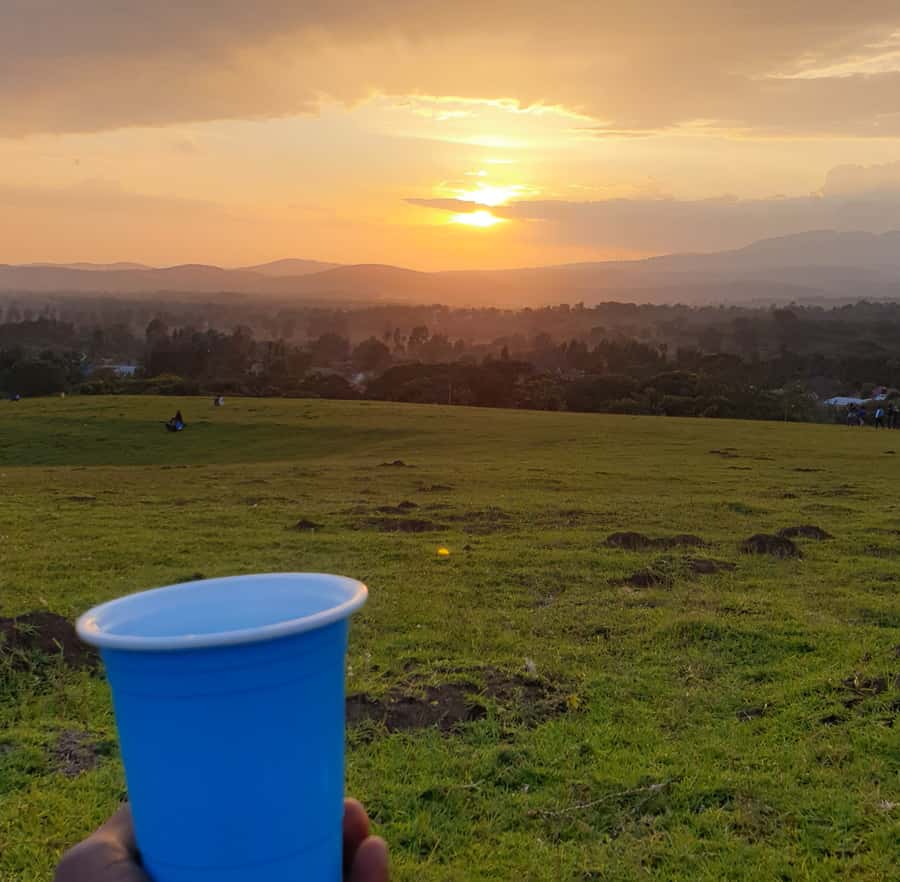 Sunset Tour in Arusha - Settling in with a Maasai shuka and a drink
