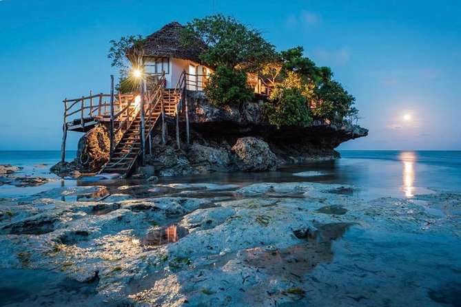 The Rock Restaurant by Speed Boat - Meeting at Zanzibar Extreme Water Sports