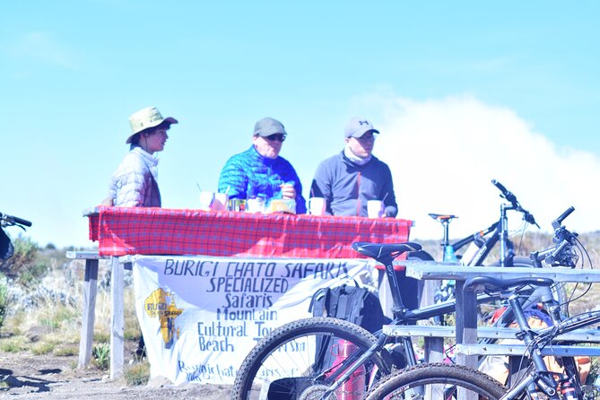 Top 6 Days Mt. Kilimanjaro Bike trek Tour by Marangu-Kilema Route - Day 2: Alpine desert riding near Mawenzi Hut