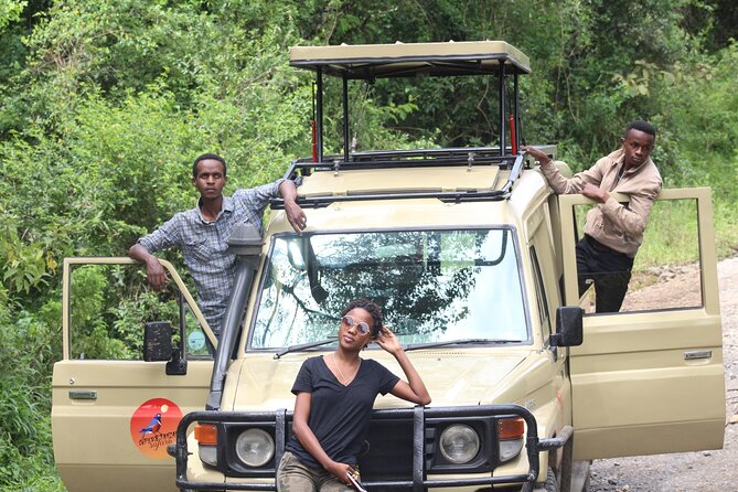 Tour at Arusha National Park - Mount Meru gives the day its backbone