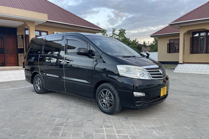 Transport Dar es Salaam Airport Port, Ferry or Train to Hotel - Inside the Toyota Alphard