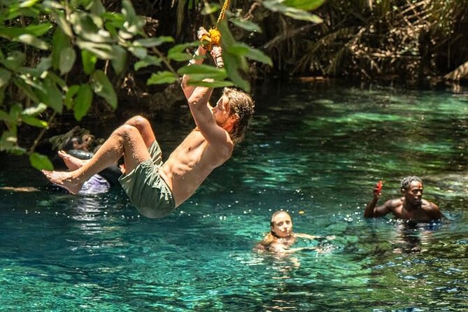 Waterfall, coffee tour & hot springs - lunch and drinks included - Cooling off at Kikuletwa Hot Springs