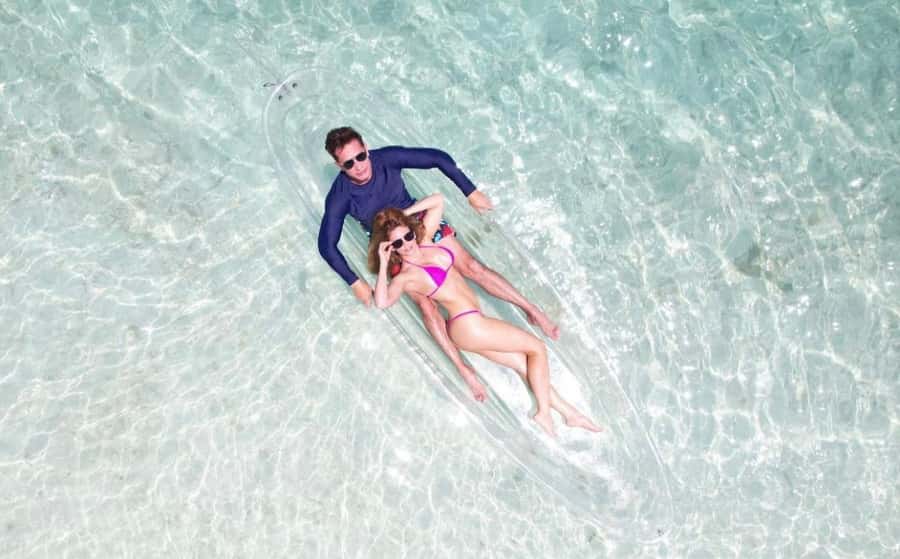 Zanzibar Clear Kayak & Drone Photoshoot with Pickup Includes - Underwater views, coral, and shallow water