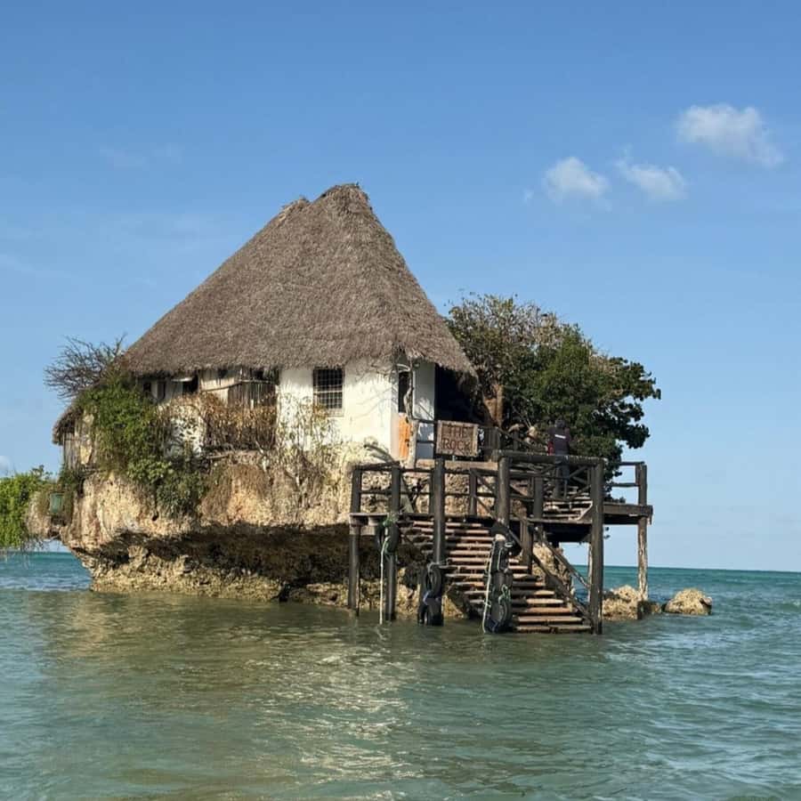 Zanzibar hidden: Starfish, Blue Lagoon, &The Rock Restaurant - The Rock Restaurant at Pingwe