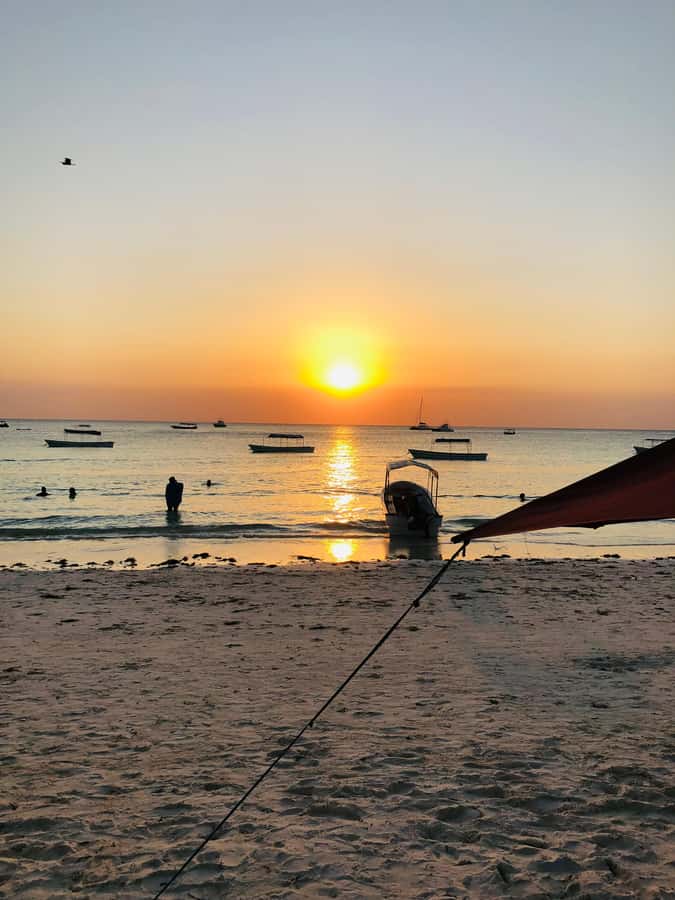 Zanzibar: Sunset Dhow Cruise - The sunset is the main event