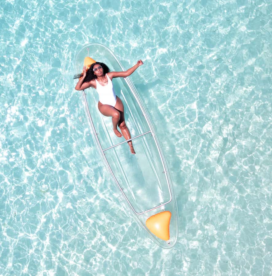 Zanzibar: Transparent Kayak and Drone (with Pickup Included) - Who Will Enjoy This Most?
